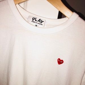 COMMEE des GARCONS white soft t shirt